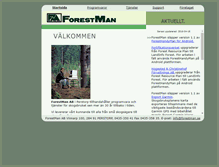 Tablet Screenshot of forestman.se